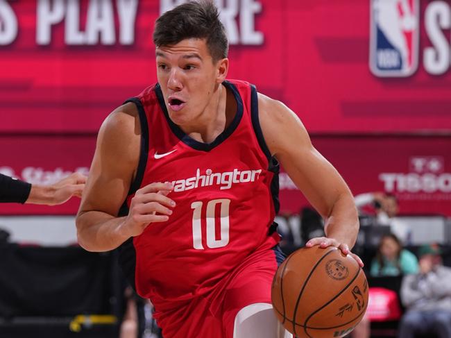 Dejan Vasiljevic impressed for the Washington Wizards in the 2023 Las Vegas Summer League. Picture: Bart Young/NBAE via Getty Images