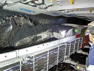 A former coal miner has been granted a payout after a coal loader he was driving crashed into an overhead beam at the Cook Colliery Mine. Picture: Contributed
