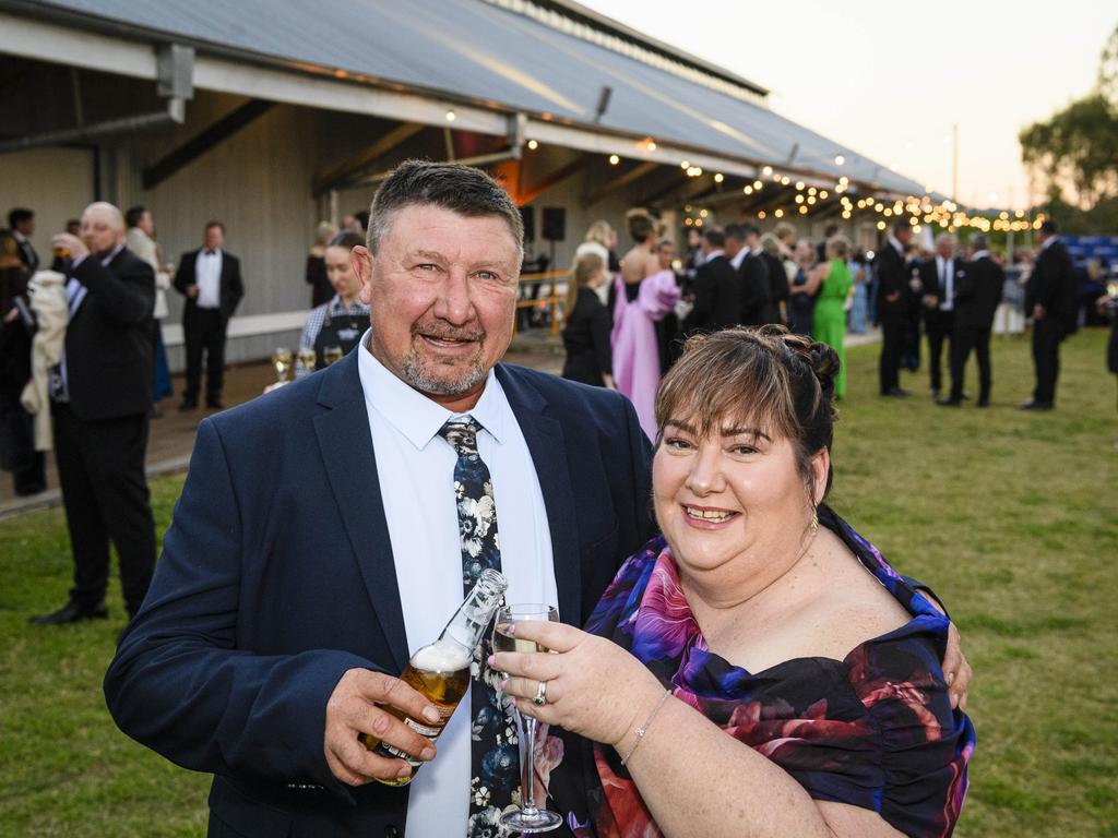 Mick and Tracey Giles at the LifeFlight Toowoomba Gala at The Goods Shed, Saturday, May 24, 2025. Picture: Kevin Farmer