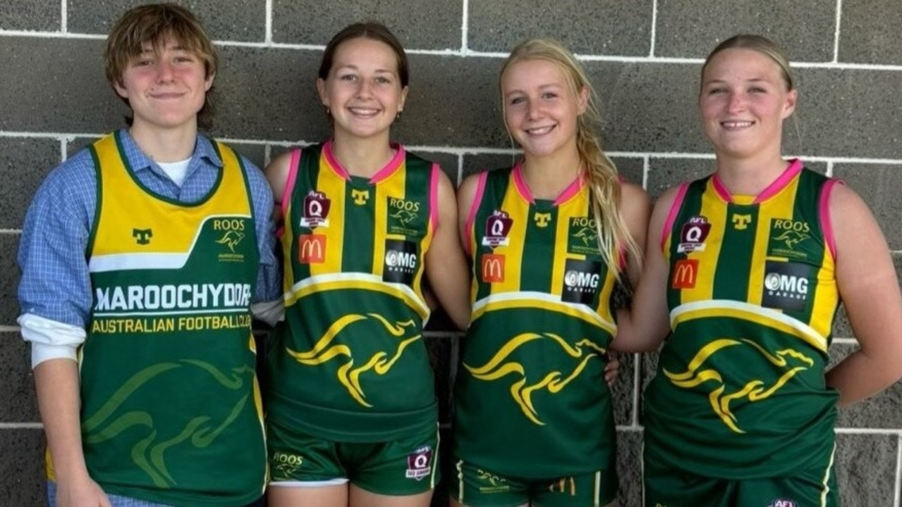 Raffm, Sophie, Molly Ferguson and Jemma Foley from Maroochydore.