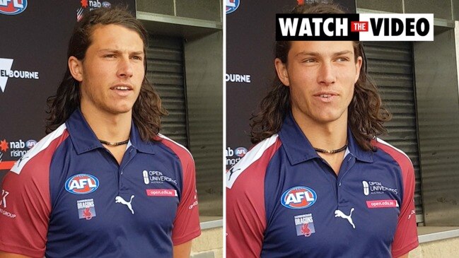 Eddie Ford of the Western Jets poses for a photograph prior to a training  session for AFL Combine players from Victoria Metro and Victoria Country  ahead of the 2020 AFL Draft at