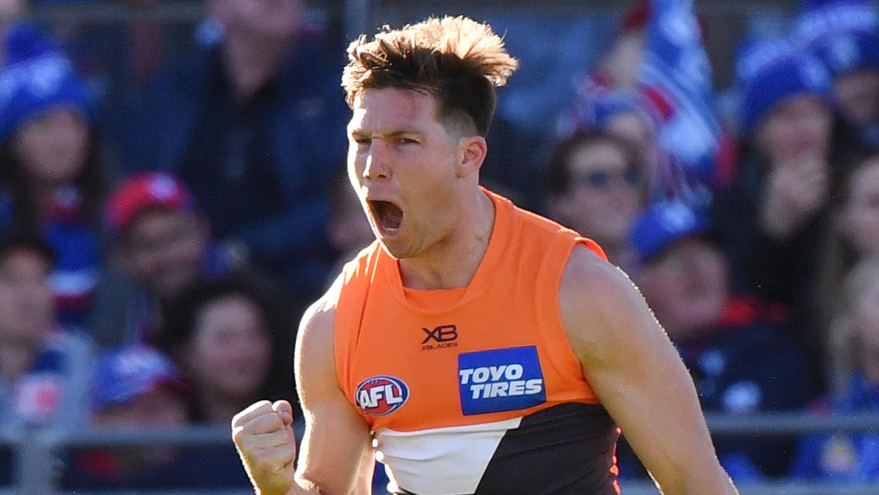 Toby Greene will face the Lions on Saturday. Photo: AAP Image/Dean Lewins