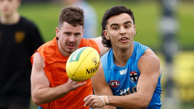 Jack Peris will debut for the Saints. (Photo by Michael Willson/AFL Photos via Getty Images)