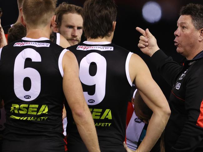 AFL Round 9. 14/05/2021 .  St Kilda vs Geelong at Marvel Stadium, Melbourne.  Brett Ratten, Senior Coach of the Saints at 3/4 time  .  Pic: Michael Klein