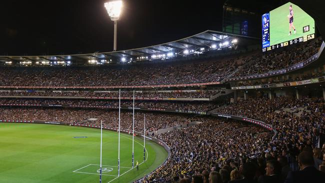 A big crowd at last year’s Carlton-Richmond season opener. Picture: Getty Images