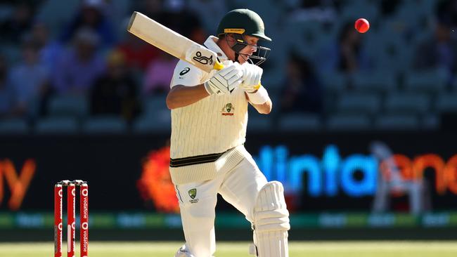 Labuschagne was dropped four times in his first dig in Adelaide.