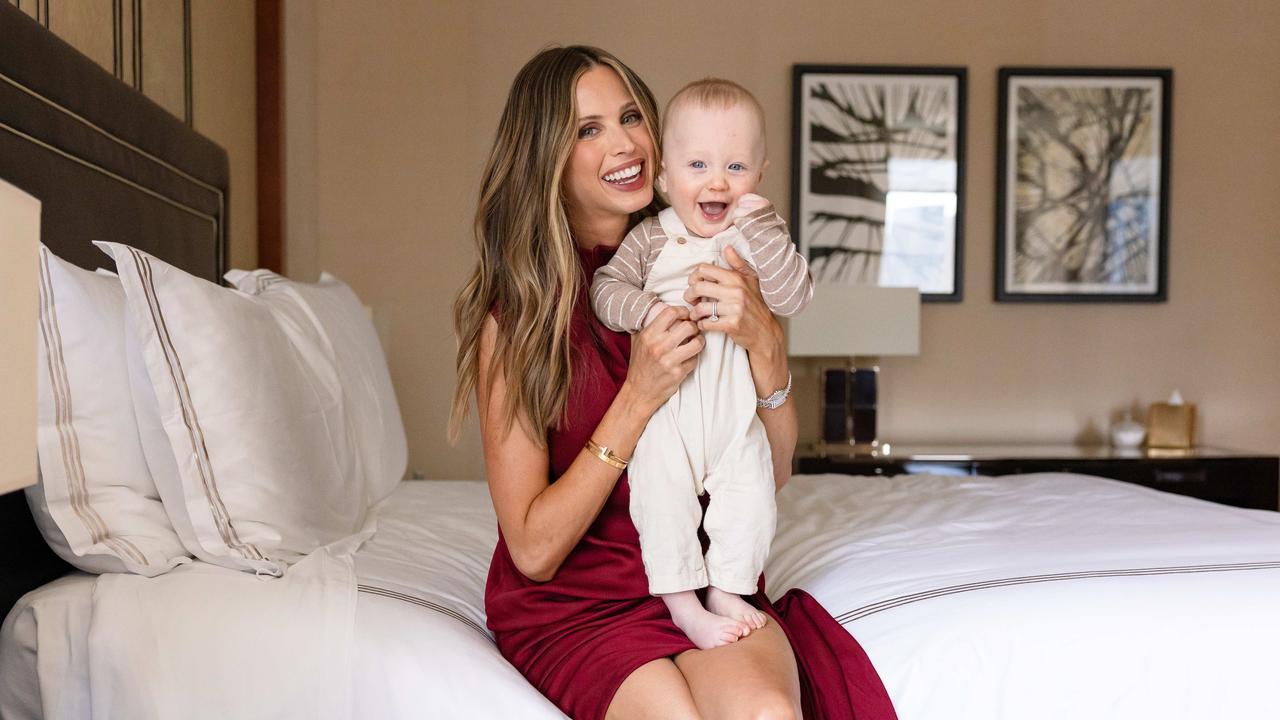 Brit Selwood with baby Alfie. Picture: Jason Edwards