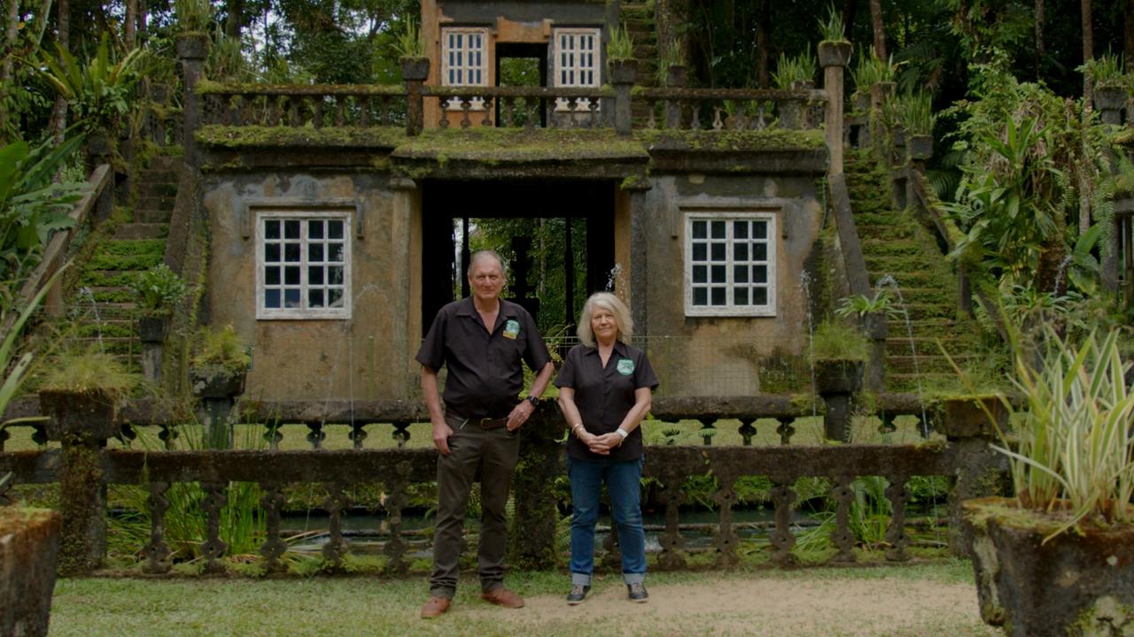 Mark and Judy Evans, the duo behind tourism gem Paronella Park in Far North Queensland, are featured Ageless, a new Channel 9 TV series that aims to challenge misconceptions about ageing. Picture: Supplied