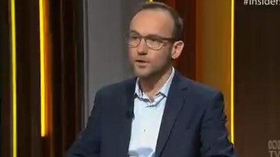 Adam Bandt appeared on ABC Insiders on Sunday. Picture: ABC