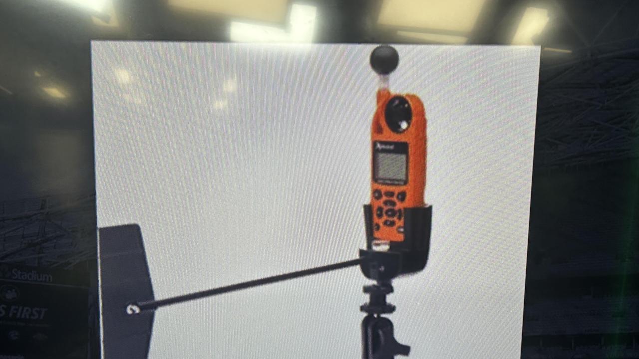 The Kestrel Heat Stress Tracker is used by the NRL as part of its heat policy. Picture; Supplied