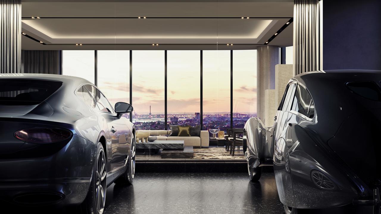 The unique sky garages at the Neue Grand development are driving its success.