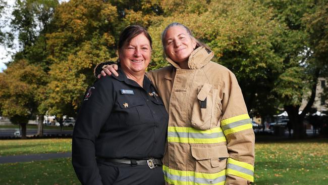 Shirley Berger acting station officer TFS and Emma Weitnauer station officer TFS. Picture: Nikki Davis-Jones