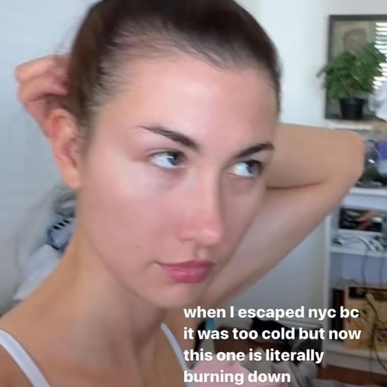 Influencer Meg DeAngelis, 29, has copped backlash for her insensitive comment about the LA fires. Picture: Instagram/MegDeAngelis