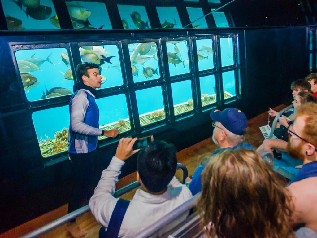 The underwater observatory on the pontoon. Picture: Calypso Photography