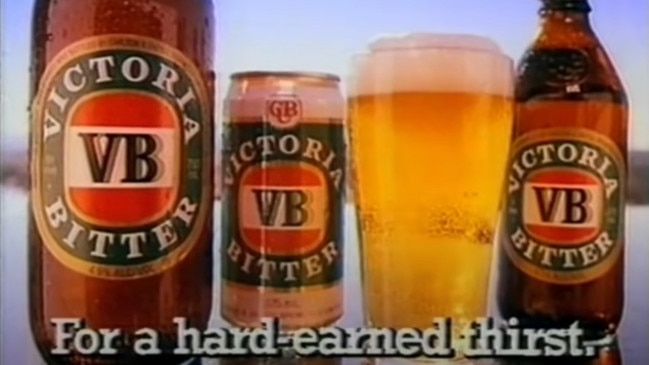 The beer became iconic in a series of late-20th Century TV ads. Picture: YouTube