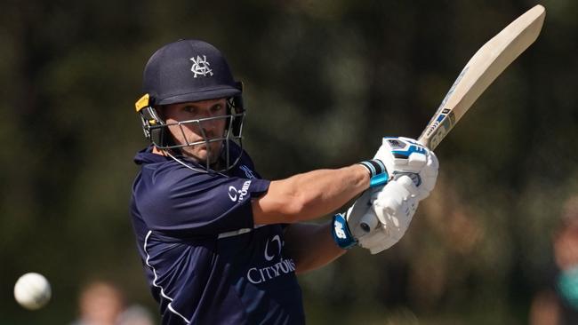 Aaron Finch was on fire. Picture: AAP Image/Scott Barbour