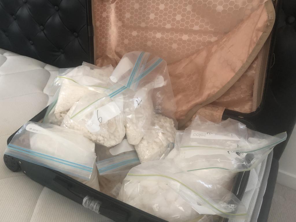 TThe drugs were alleged found in a suitcase.