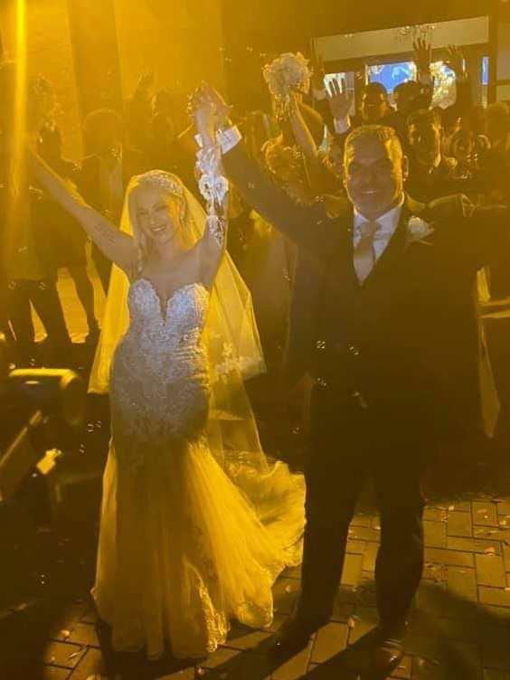 Tanya and Stan Kapoulitsas had planned to wed on Saturday, November 21 but brought the ceremony forward due to the COVID lockdown. Supplied picture