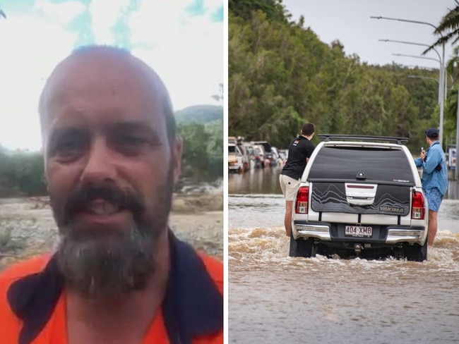 A Queensland man took it upon himself to rescue locals trapped in flooding in Far North Queensland on his jetski after authorities struggled. 