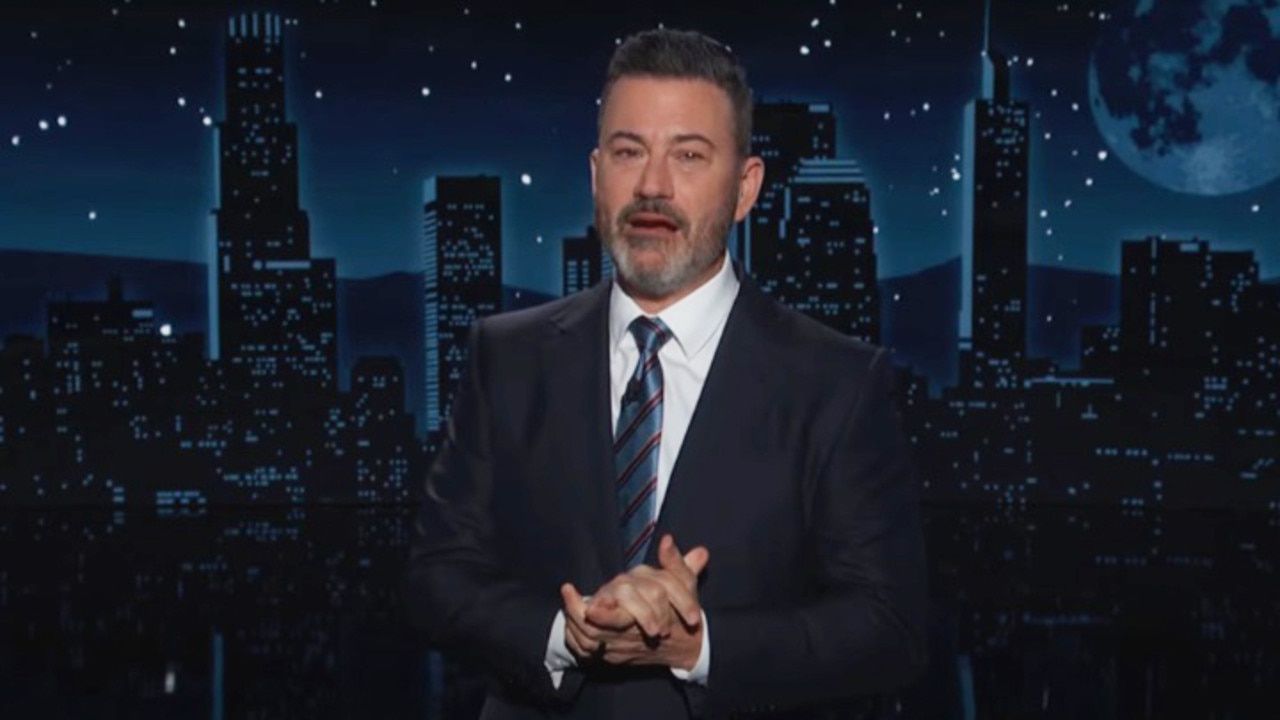 Jimmy Kimmel tears up during his opening monologue on “Jimmy Kimmel Live!”