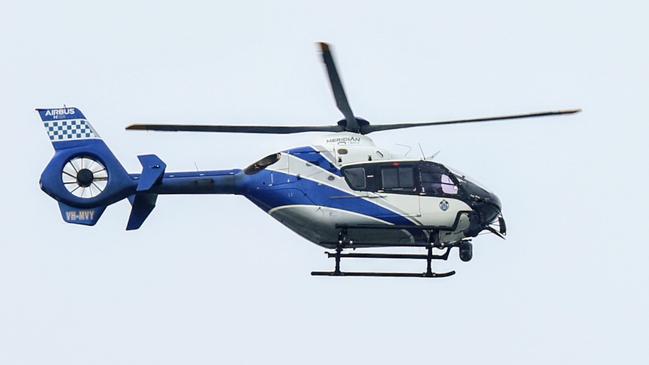 A Queensland Police helicopter usually stationed at Townsville Airport was relocated to Cairns for an undetermined period of time in May. The relocation of aerial policing resources comes at the request from senior Cairns officers following a spike in youth crime in the FNQ city. Picture: Brendan Radke