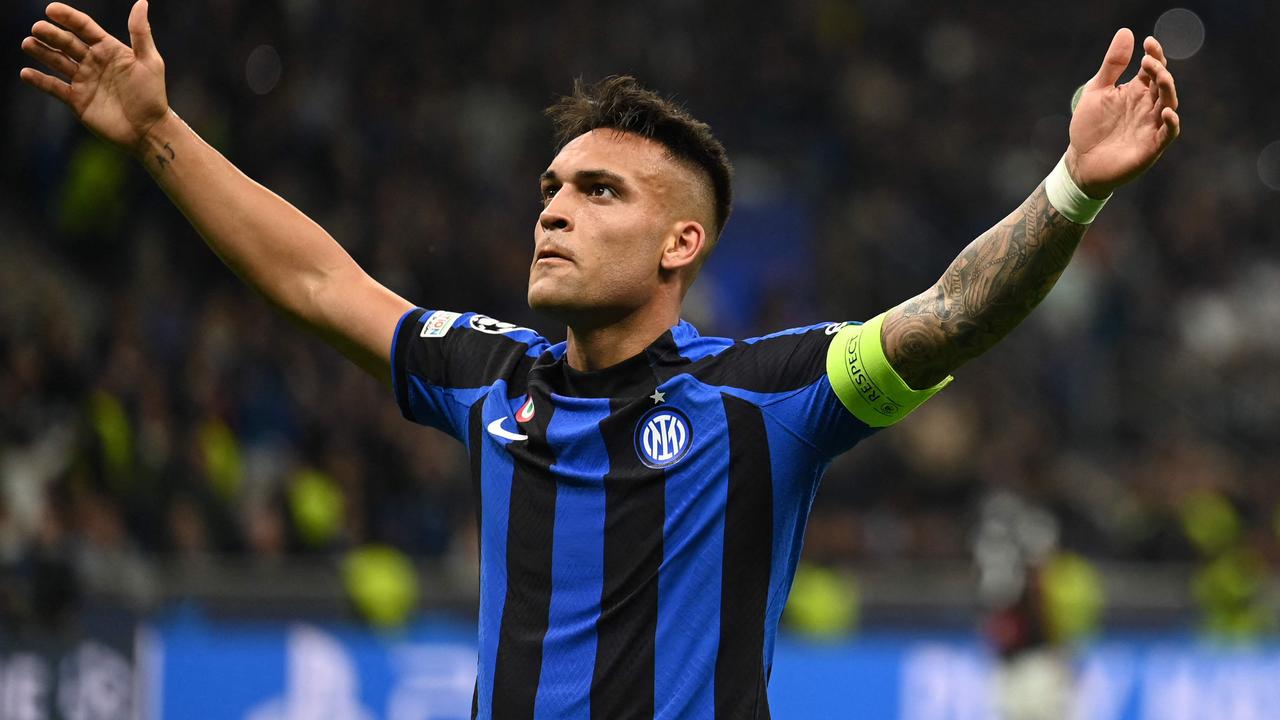 Inter Milan's Argentinian forward Lautaro Martinez. Photo by GABRIEL BOUYS / AFP