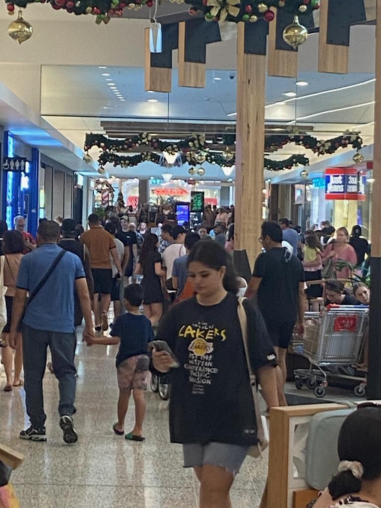 Shoppers enjoy the Boxing Day sales at Casuarina Square