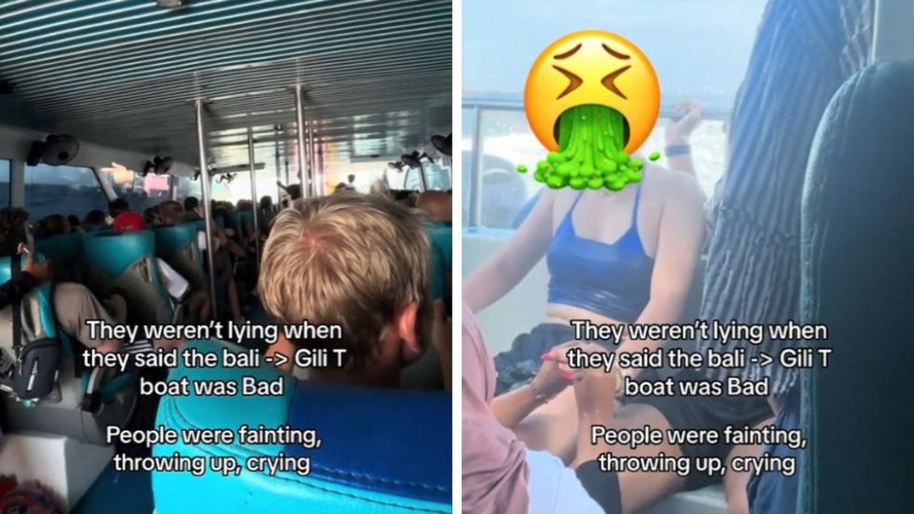 ‘Throwing up, crying’: Horrible Bali boat ride