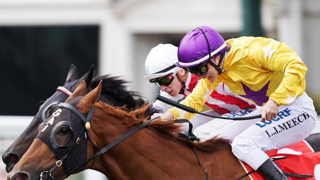 Jockey Linda Meech rides Wolfe to victory in the Coongy Cup last year. Picture: AAP