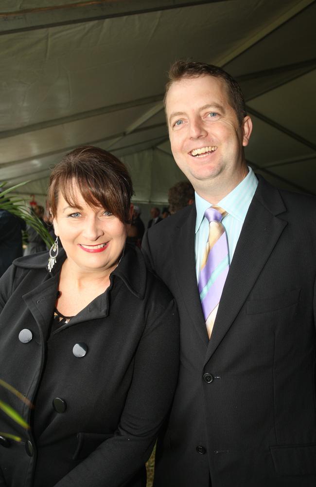 Lesley McIntosh and Greg Hutton in 2008. Picture: Nicholas Falconer