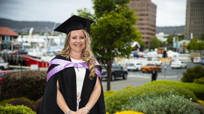 Sophie Gates. University of Tasmania Graduations. Federation Concert Hall, Hobart. Picture: RICHARD JUPE