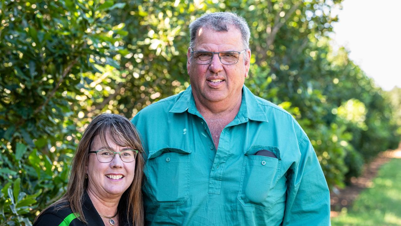 Farmers Maree and Graeme Dahl.