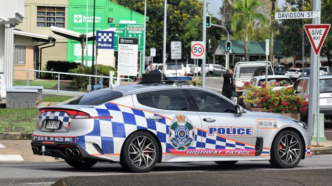 An Ingham Police vehicle outside the Ingham Magistrates Court. Picture: Cameron Bates