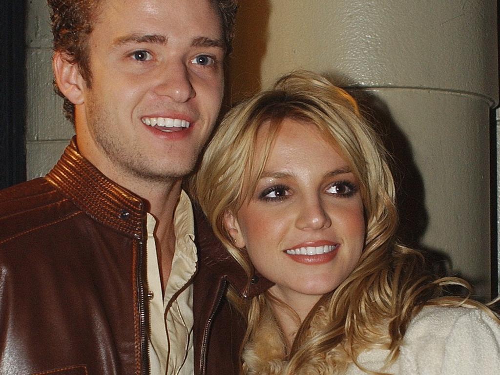Justin Timberlake and Britney Spears in 2001. (AP Photo/Louis Lanzano)