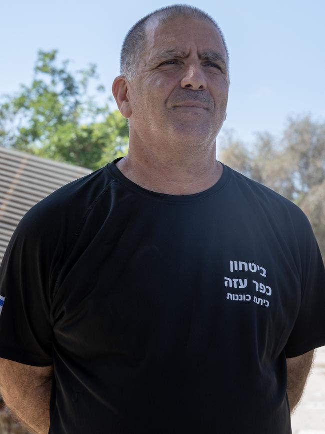 Zohar Shpak, 58, at Kfar Aza in Israel’s south last week. Picture: Liam Mendes