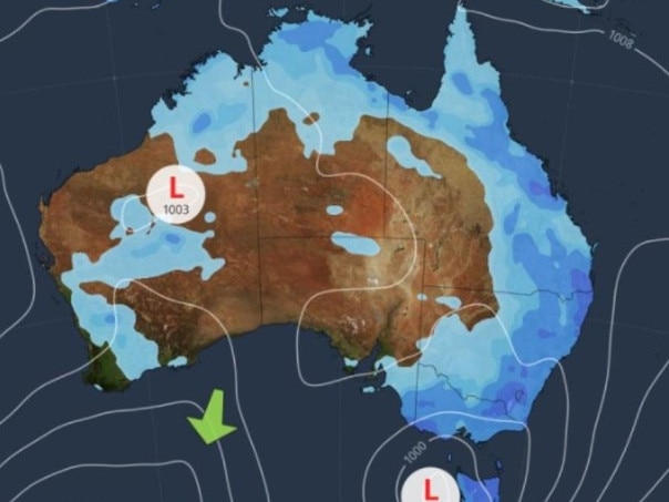 Hundreds of SES calls were made by residents in NSW as wild storms battered the state over the weekend. Pictured is Sydney's radar on Sunday. Picture: Supplied