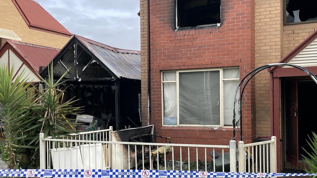 Police are investigating a fire that engulfed a public housing unit on Coxon Pde in North Geelong.