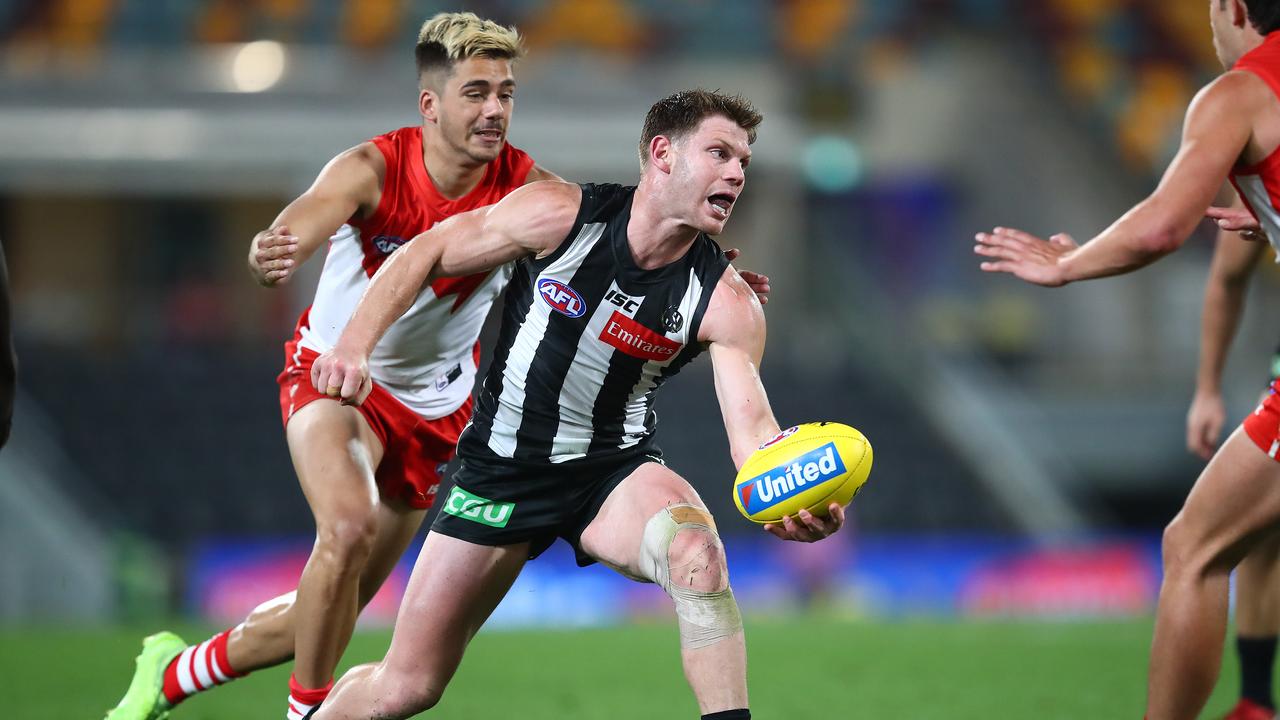 Taylor Adams is in some doubt for Round 1. Photo: Jono Searle/AFL Photos/via Getty Images.