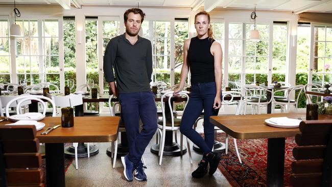 Solotel CEO Elliot Solomon and Chiswick restaurant assistant manager Anna Zaganelli. Picture: Richard Dobson