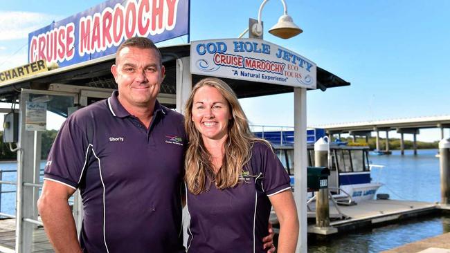 Allan and Sandra Short run Cruise Maroochy but have been "on and off” work undergoing major health problems and need community help. Picture: Che Chapman