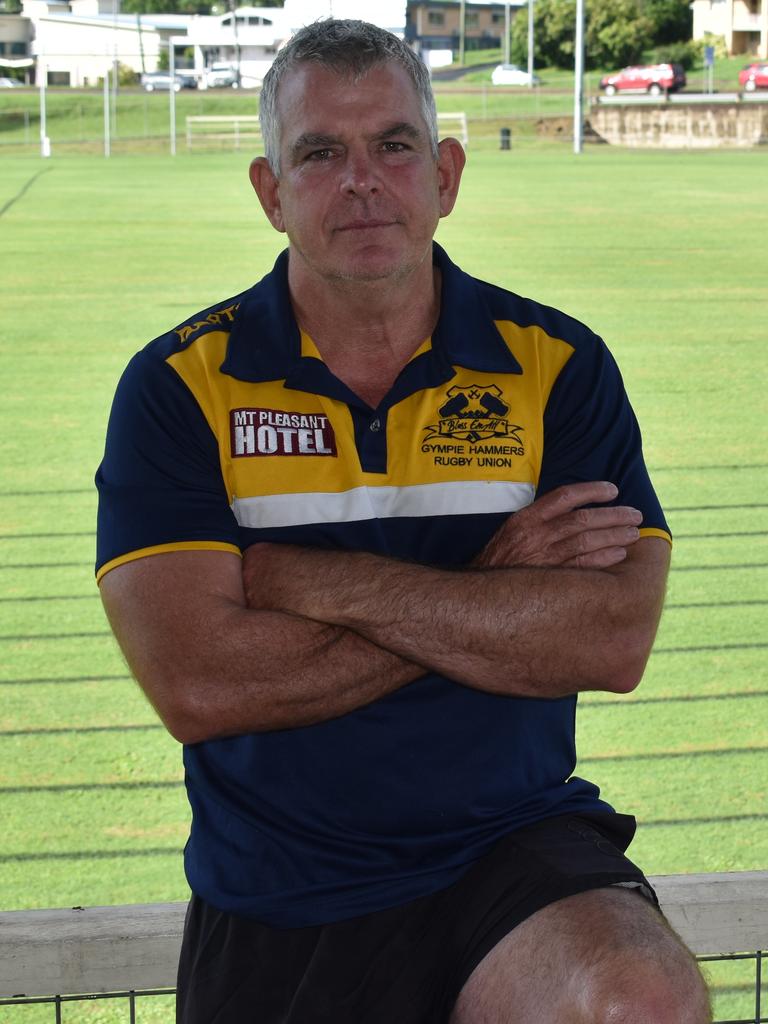 Gympie Hammers Rugby Union Club – Gympie Hammers president Jason McPherson. Photo: Bec Singh