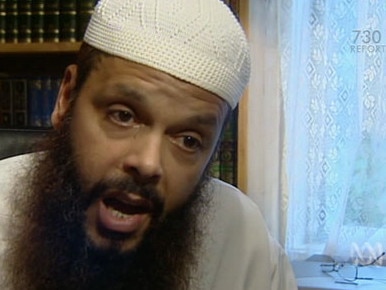 ABC TV video still of self-styled Islamic radical Abdul Nacer Benbrika (aka Abu Bakr) during an interview with ABC-TV at his home in Melbourne.