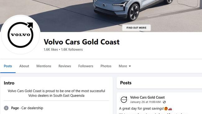 The Volvo Cars Gold Coast Facebook page describes it as "one of the most successful Volvo dealers in South East Queensland".