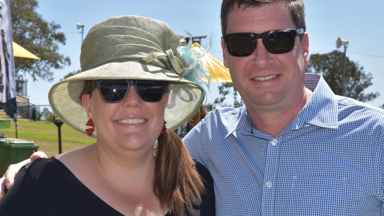 Lauren Miller and James Bulmer at the Gympie Times Ladies Race Day 2021. Photo: Elizabeth Neil
