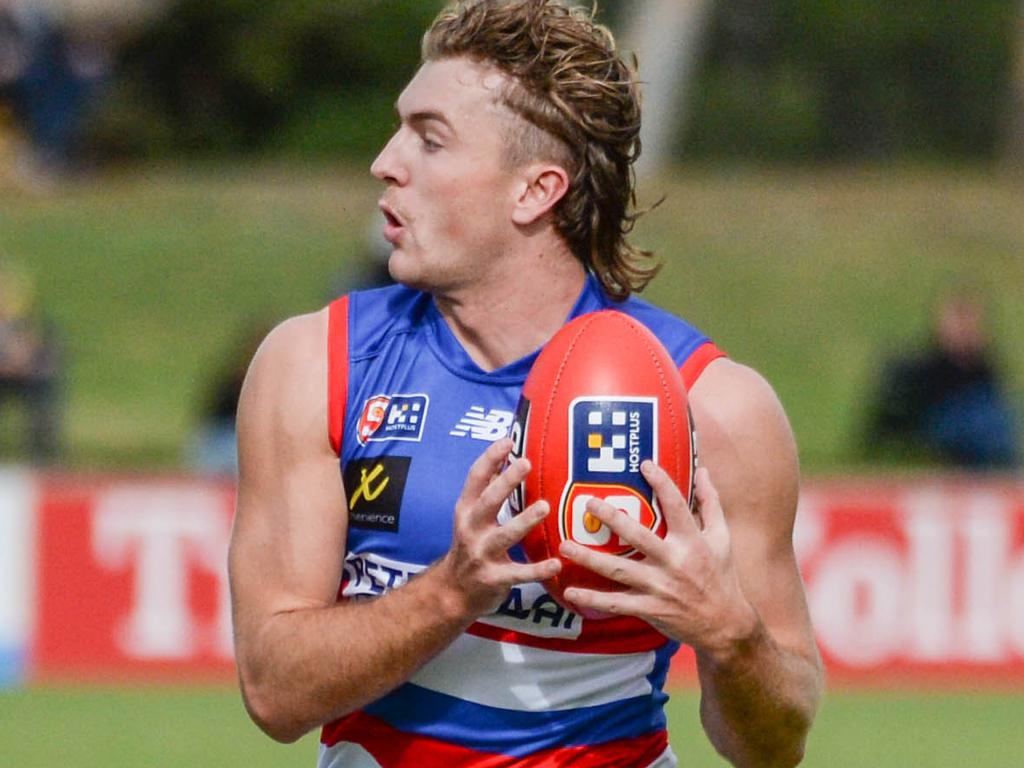 The Sharks’ Bailey Reeves in his SANFL days. Picture: Brenton Edwards