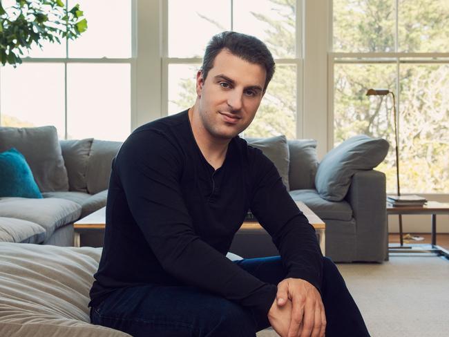 Airbnb CEO Brian Chesky announced the new flexible working policy this week. Picture: Supplied.