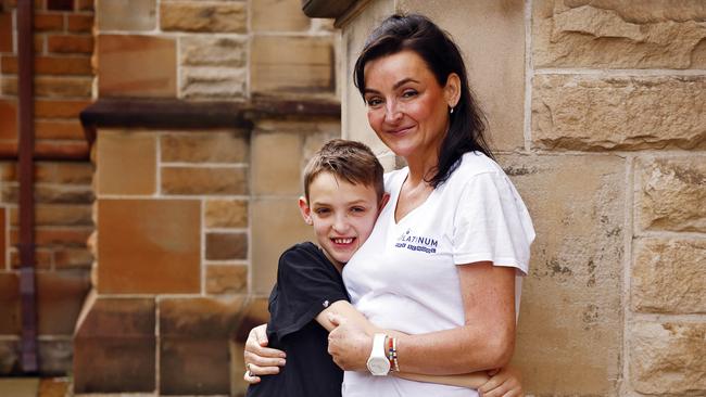 Jo O’Brien with her son Henry. Picture: Sam Ruttyn