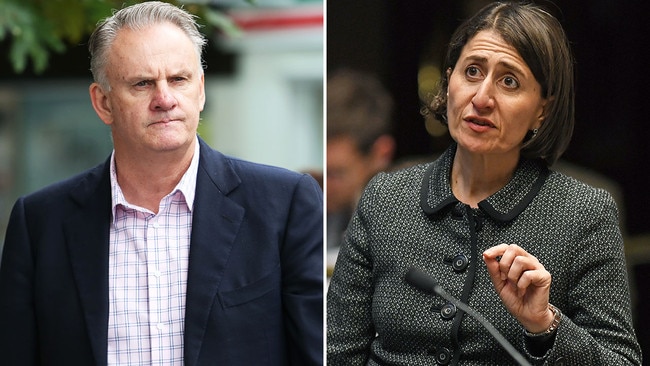 One Nation NSW leader Mark Latham has hit out at NSW Premier Gladys Berejiklian over what he believes are deals with Independent MP Alex Greenwich. Picture: Hollie Adams/AAP