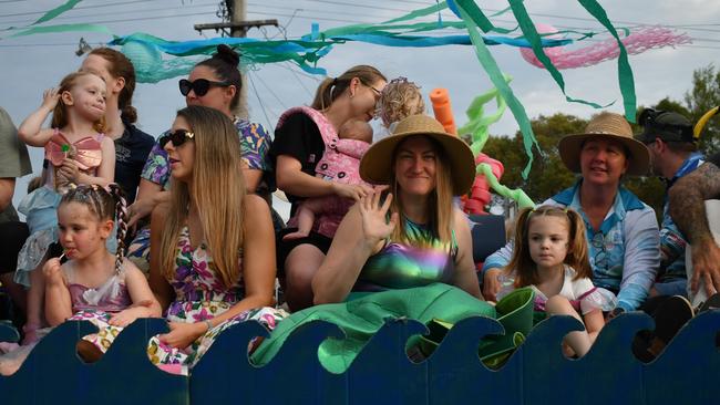 Mary MacKillop Early Learning Centre, Ingham. Photographs from the Maraka Festival Street Parade around the Ingham central business district on Saturday. In an ‘Under the Sea’-themed celebration of all things Hinchinbrook, school students, community organisations, emergency responders and contestants vying for the prized Queen and Princess titles paraded around Rotary Park in the centre of the town. Picture: Cameron Bates