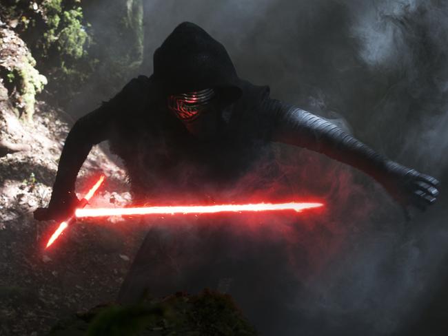 Dark force? ... Adam Driver stars as Kylo Ren, a warrior who may just have a bit of a temper. Picture: Disney